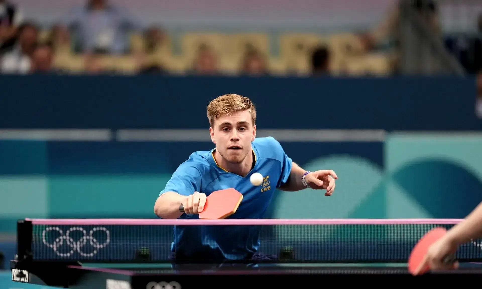 瑞典乒乓球队轻取波兰乒乓球队，波尔送出助攻
